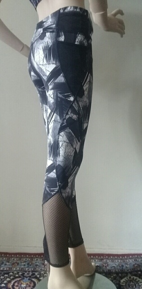 YiTong LEGGINGS LONG. Black  $White  S/M - Picture 3 of 8